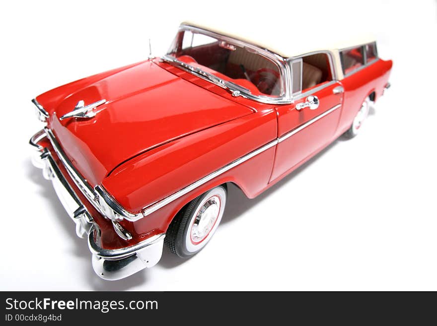 Chevrolet 1955 metal scale toy car fisheye 6