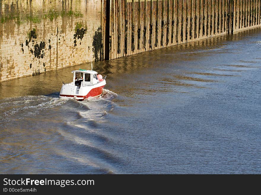 Boat and Wake