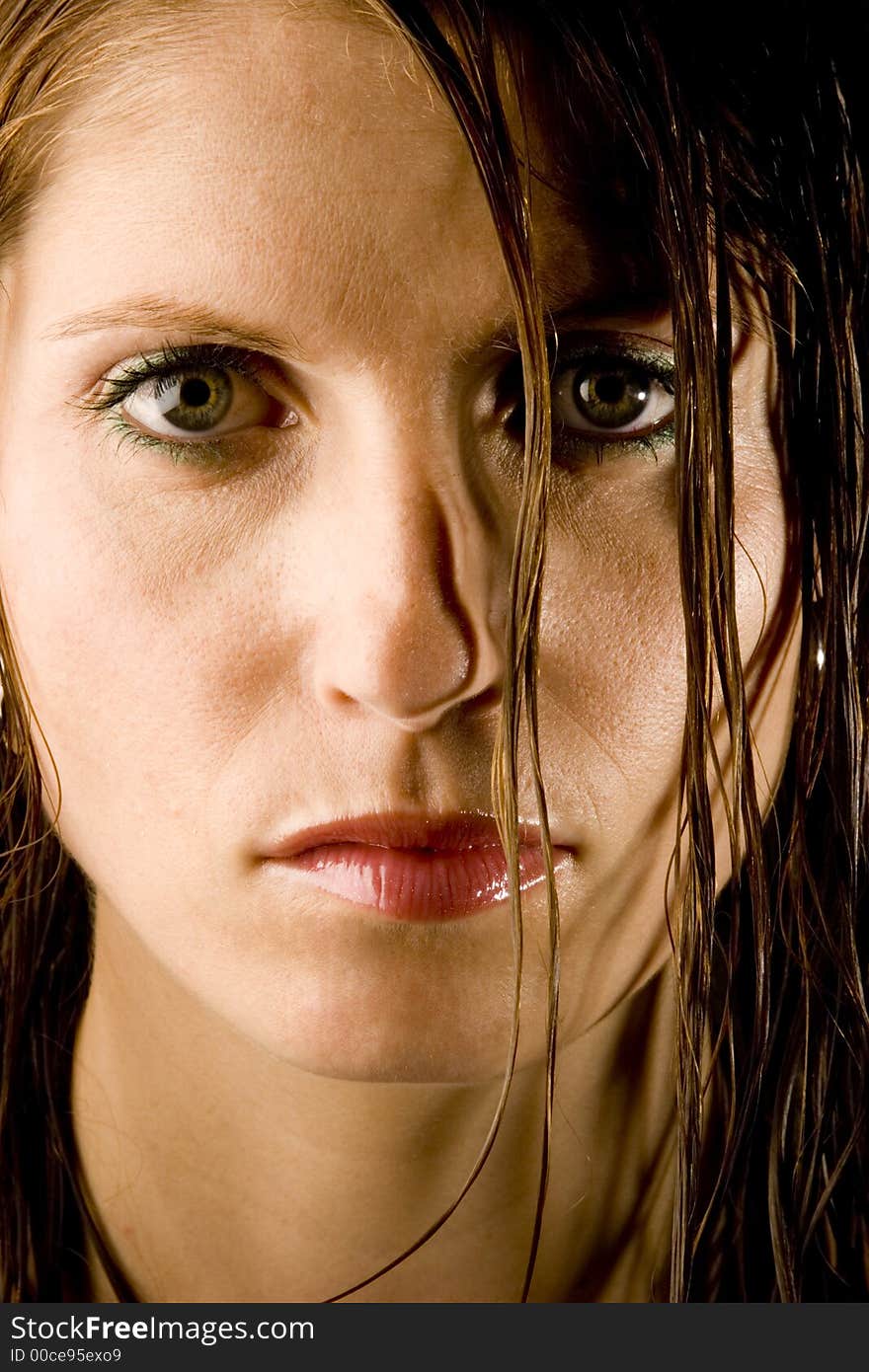 Young Woman With Wet Hair