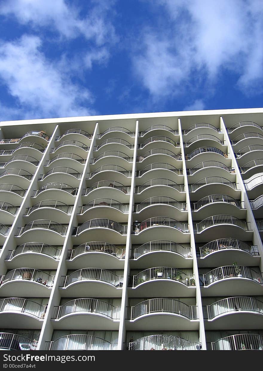 San Francisco building under blue sky. San Francisco building under blue sky.