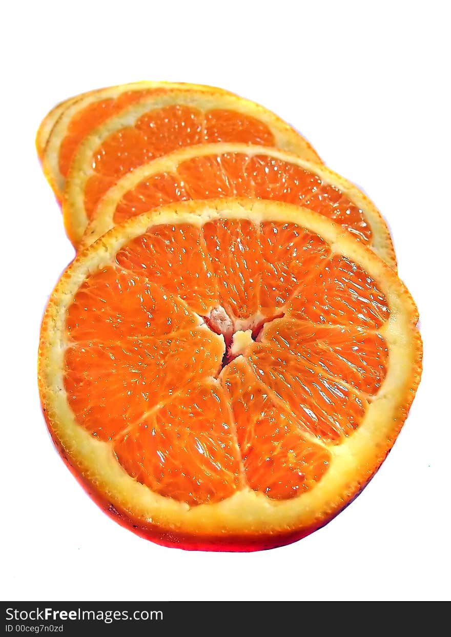 Slices of oranges