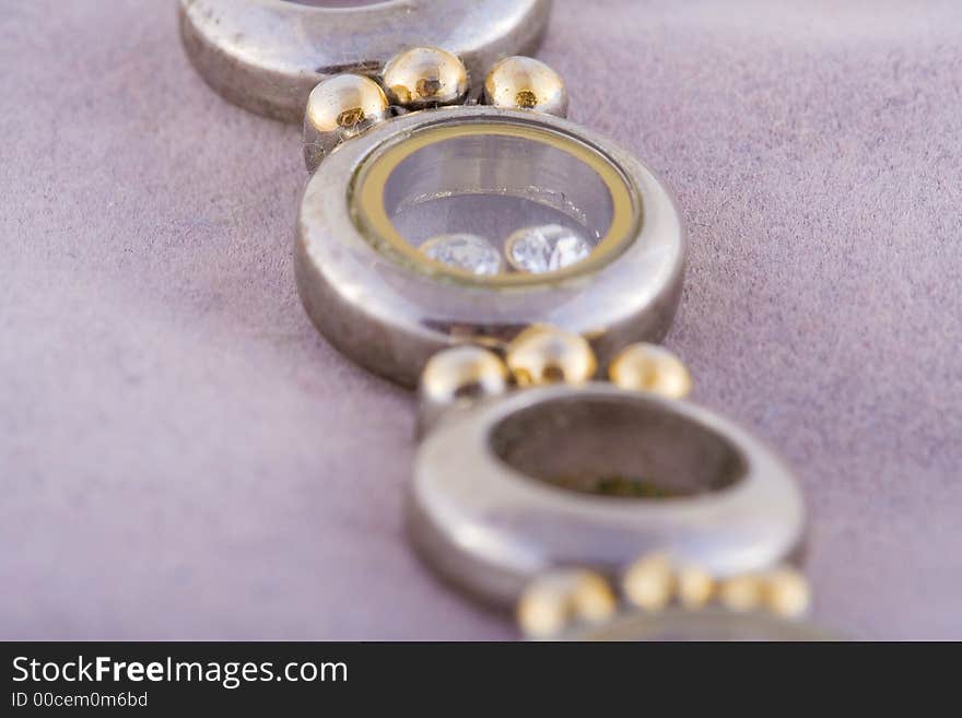 Shoot of jewelry on a white background.