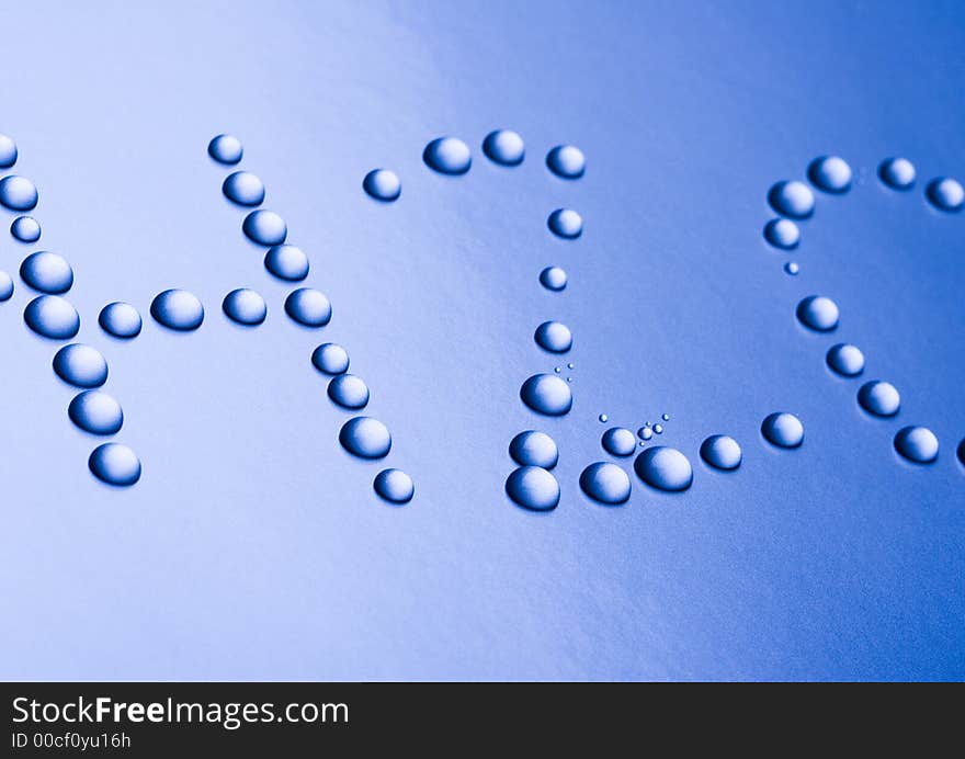 Close-up Photo of Water Drops. Close-up Photo of Water Drops