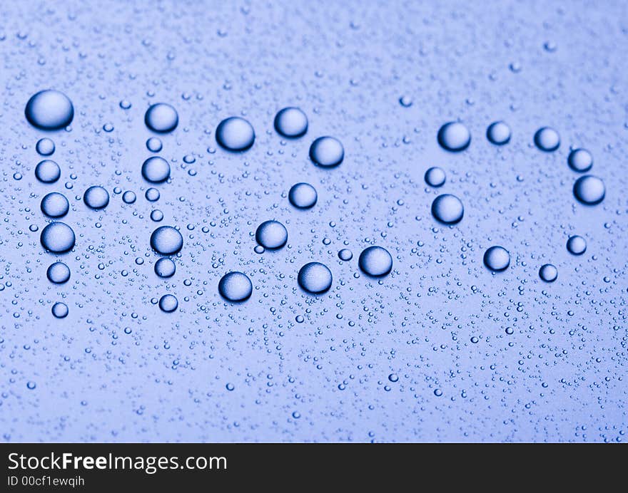 Close-up Photo of Water Drops. Close-up Photo of Water Drops