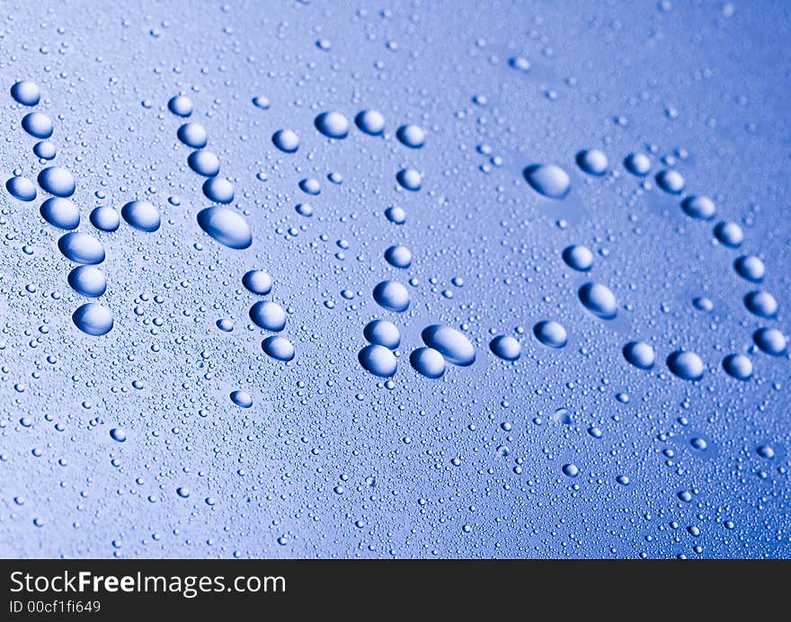 Close-up Photo of Water Drops. Close-up Photo of Water Drops