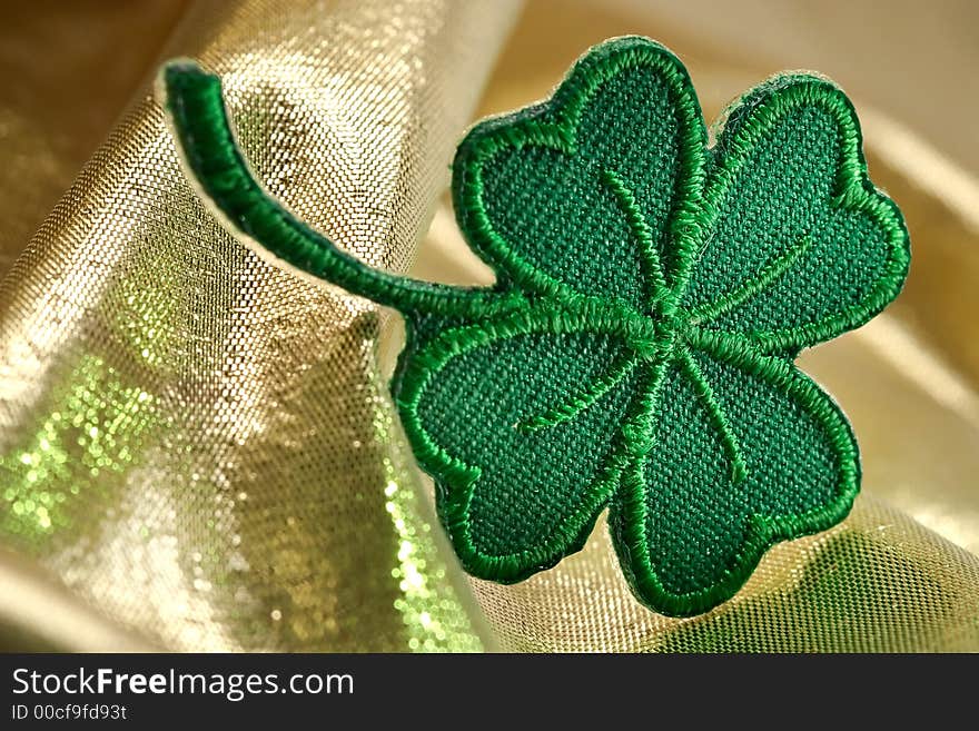 Four Leaf Clover And Shine Of Gold