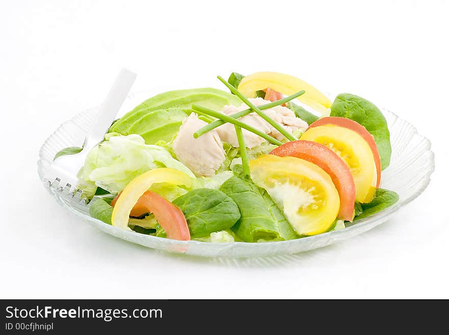 Spinach and lettuce salad