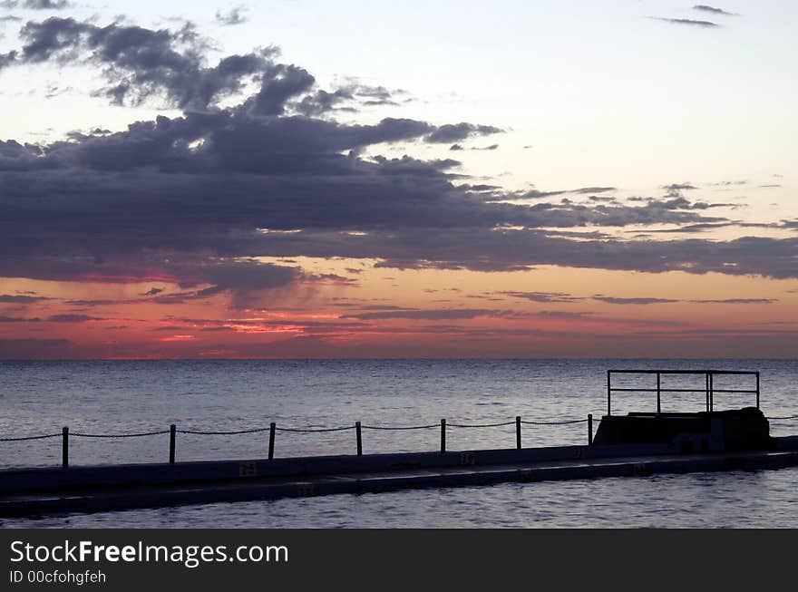 Red Pacific Sunrise