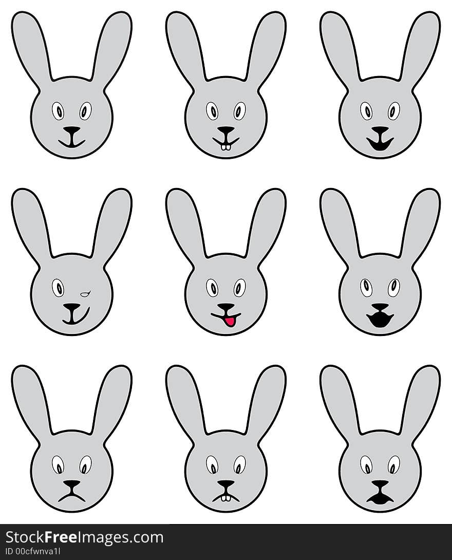 Bunny smileys