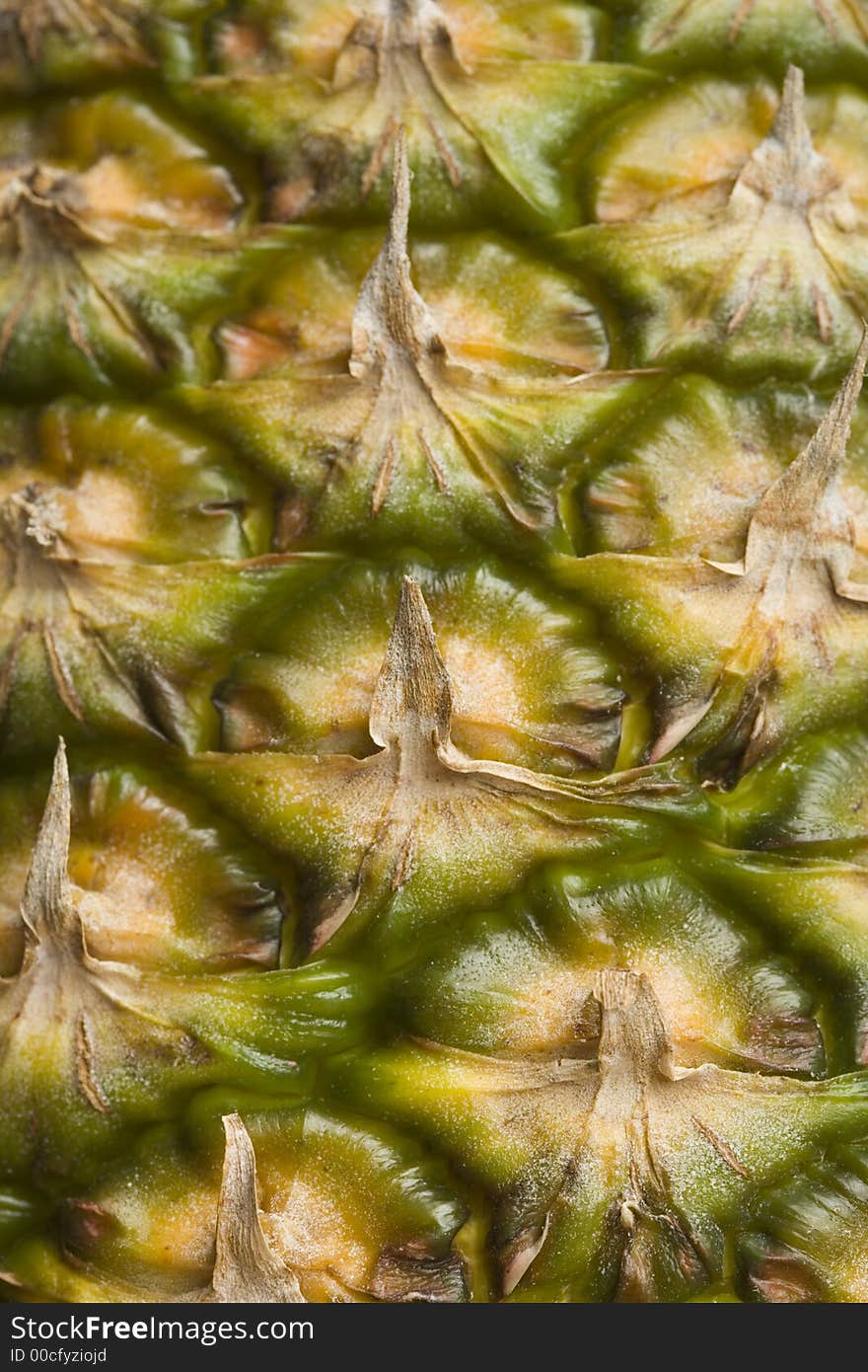 Macro image of the skin of a pineapple. Macro image of the skin of a pineapple