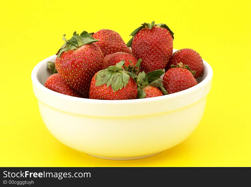 Bowl of strawberries