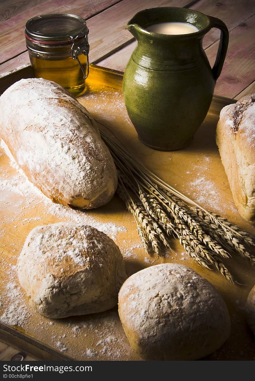 Bread is one of the basic kinds of food in Europen countries. Bread is one of the basic kinds of food in Europen countries.