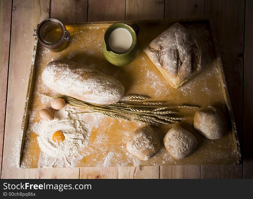 Bread is one of the basic kinds of food in Europen countries. Bread is one of the basic kinds of food in Europen countries.