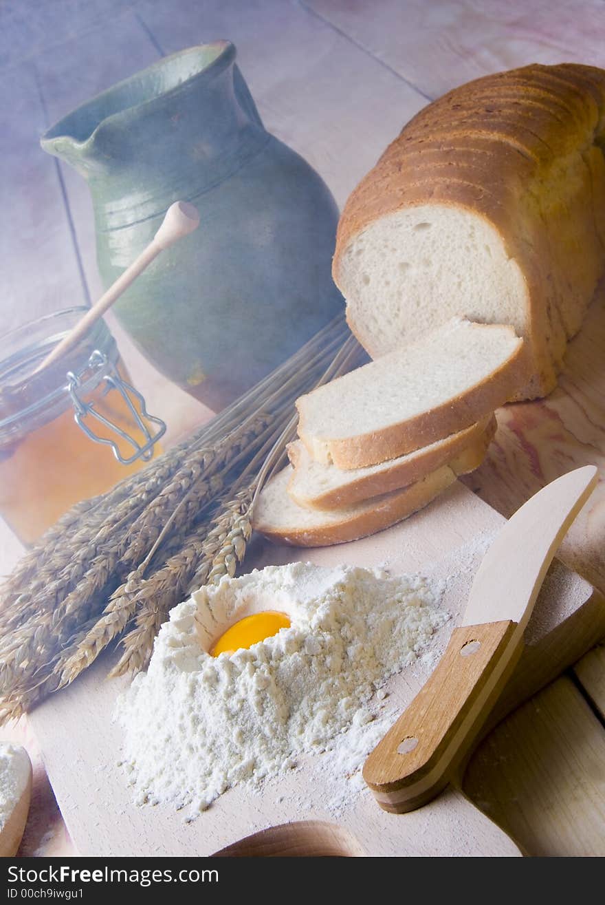 Bread is one of the basic kinds of food in Europen countries. Bread is one of the basic kinds of food in Europen countries.