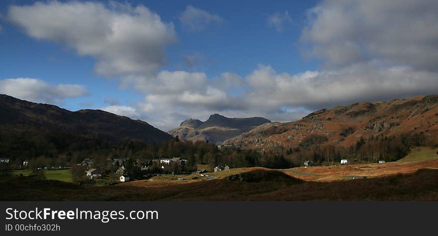 Panorama Of Cumbrian Mountains