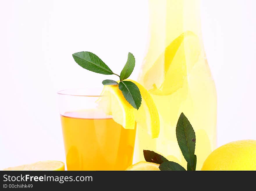 Lemons composition on pure white background. Lemons composition on pure white background