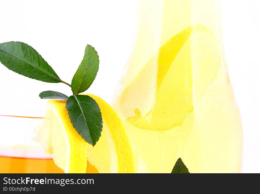 Lemons composition on pure white background. Lemons composition on pure white background