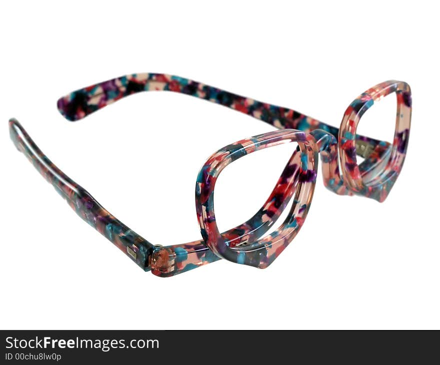 Fashion eyeglasses isolated, eyeglasses for fun