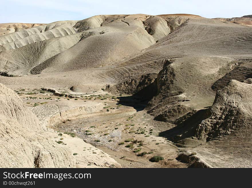 Desert and mountains in eastern Morocco, North Africa. Desert and mountains in eastern Morocco, North Africa