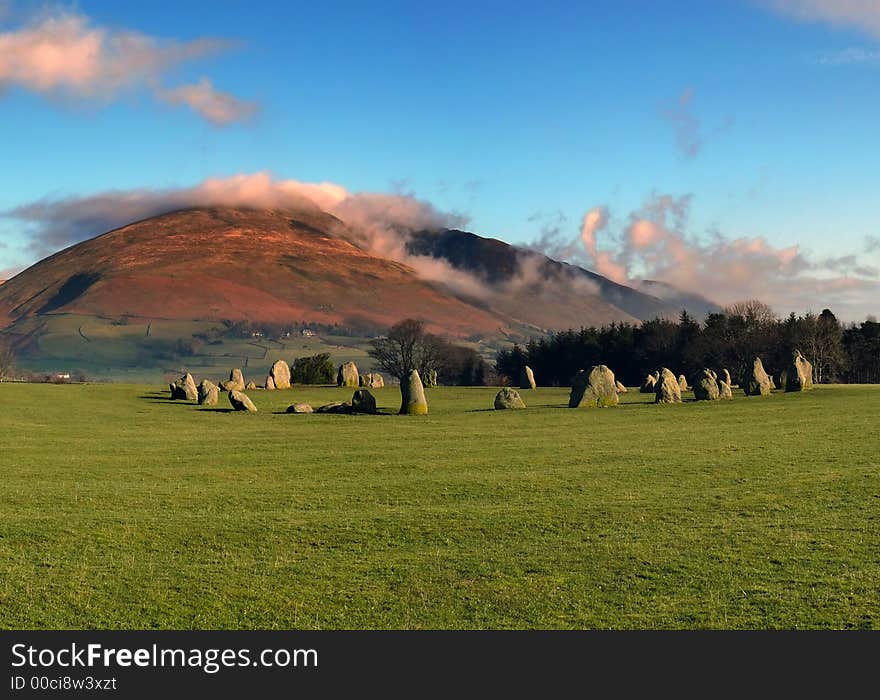 Stone Circle in Lake District - England