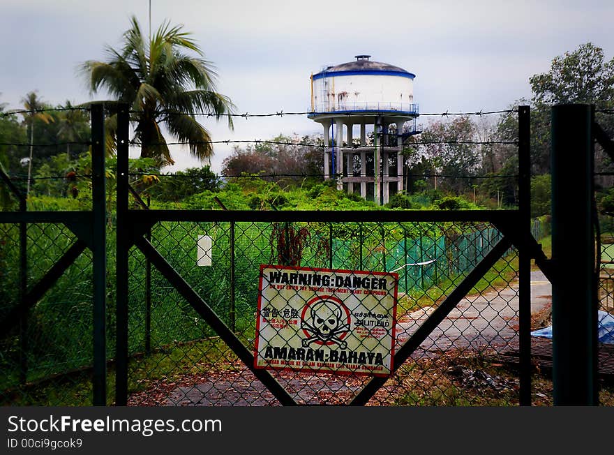 Taken at a Malacca town in the early morning. The water tank supplies fresh water to the entire village. Taken at a Malacca town in the early morning. The water tank supplies fresh water to the entire village.