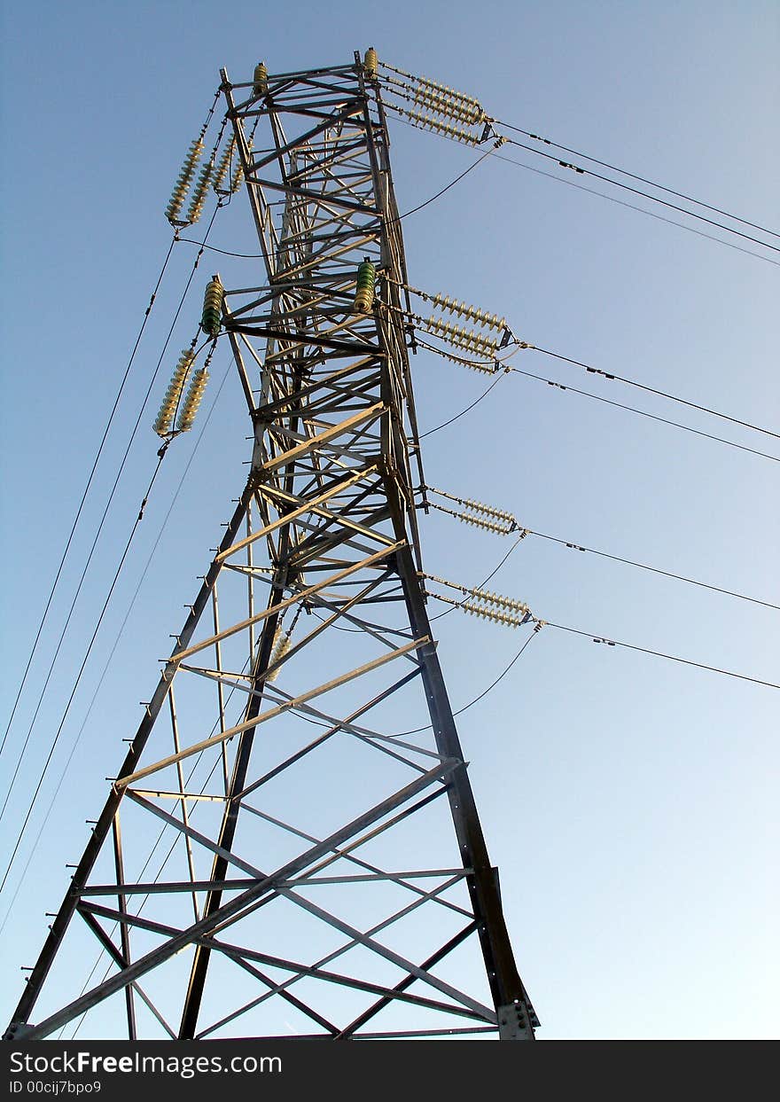 The tower with the wires