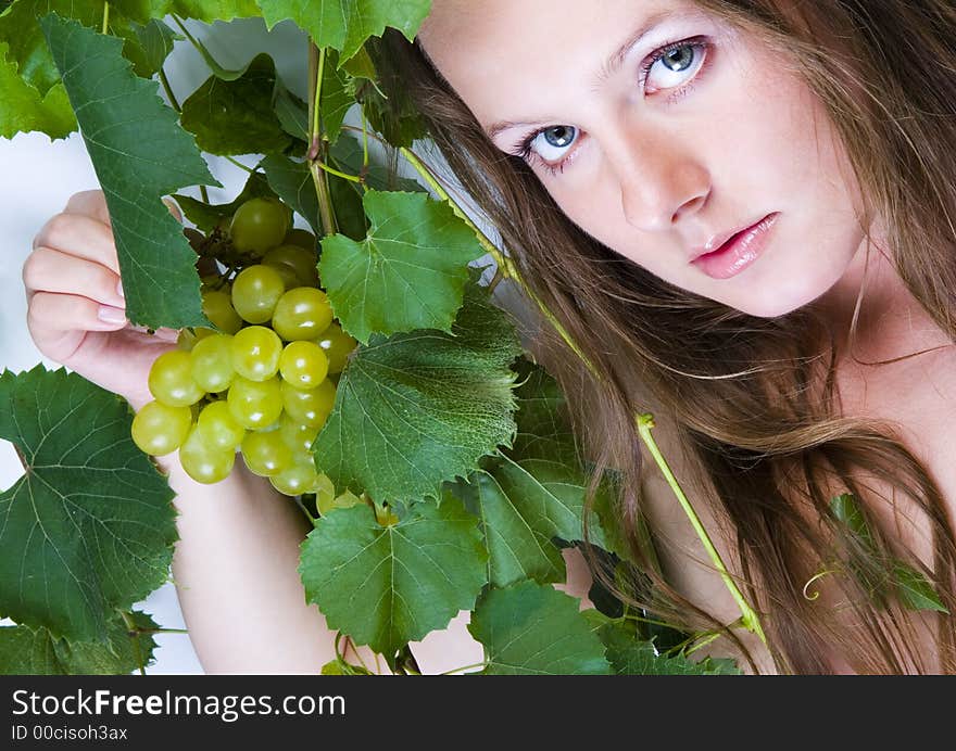 Beautiful green grape