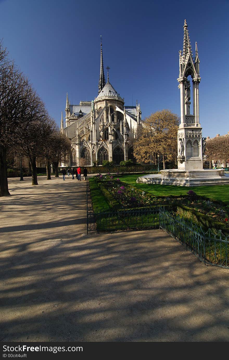 Cathedral Notre Dame, Paris famous monument