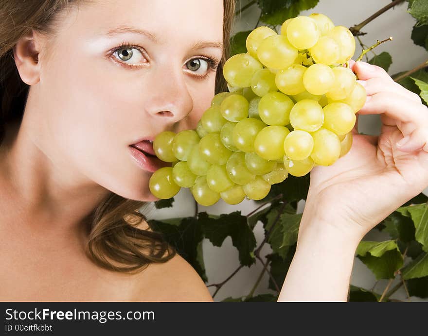 Beautiful Green Grape