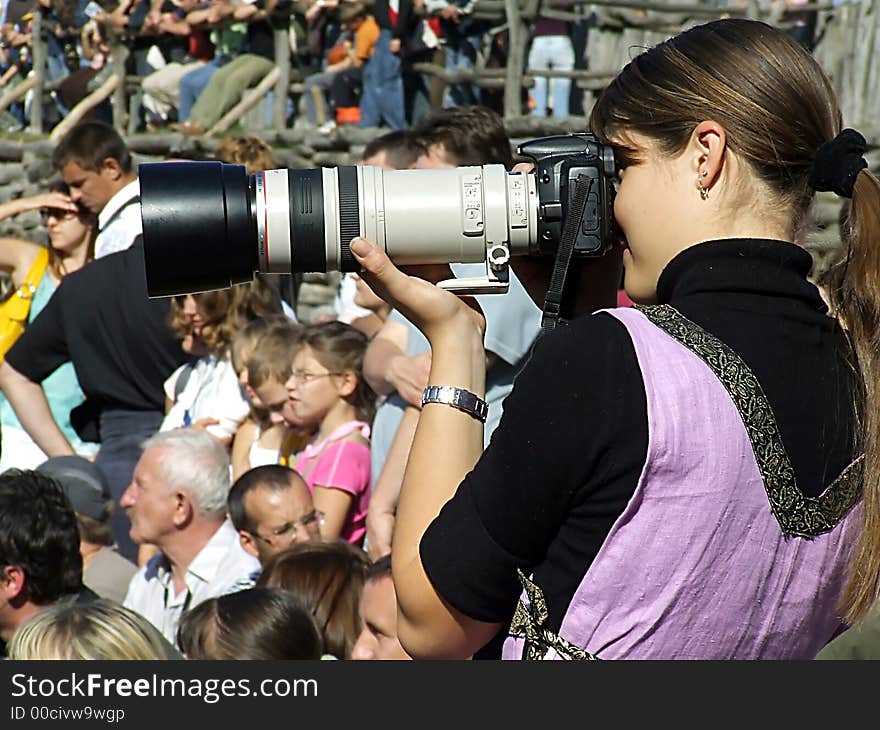 Girl with camera