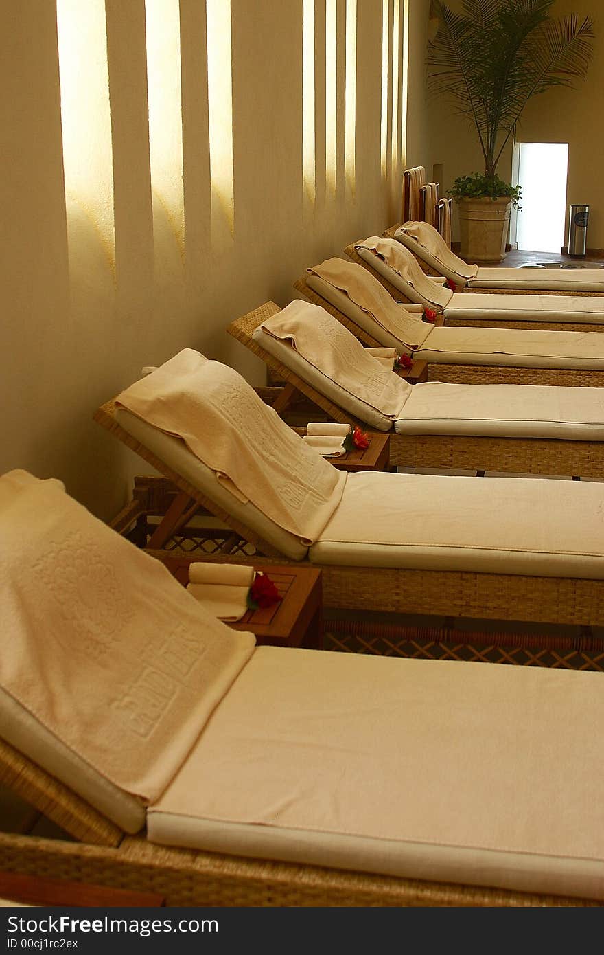 Relaxings chairs for beauty treatments in Puerto Vallarta, Jalisco, Mexico, Latin America