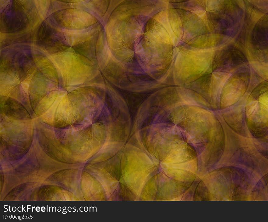 Digital Art Overlapping Circles Pattern Texture