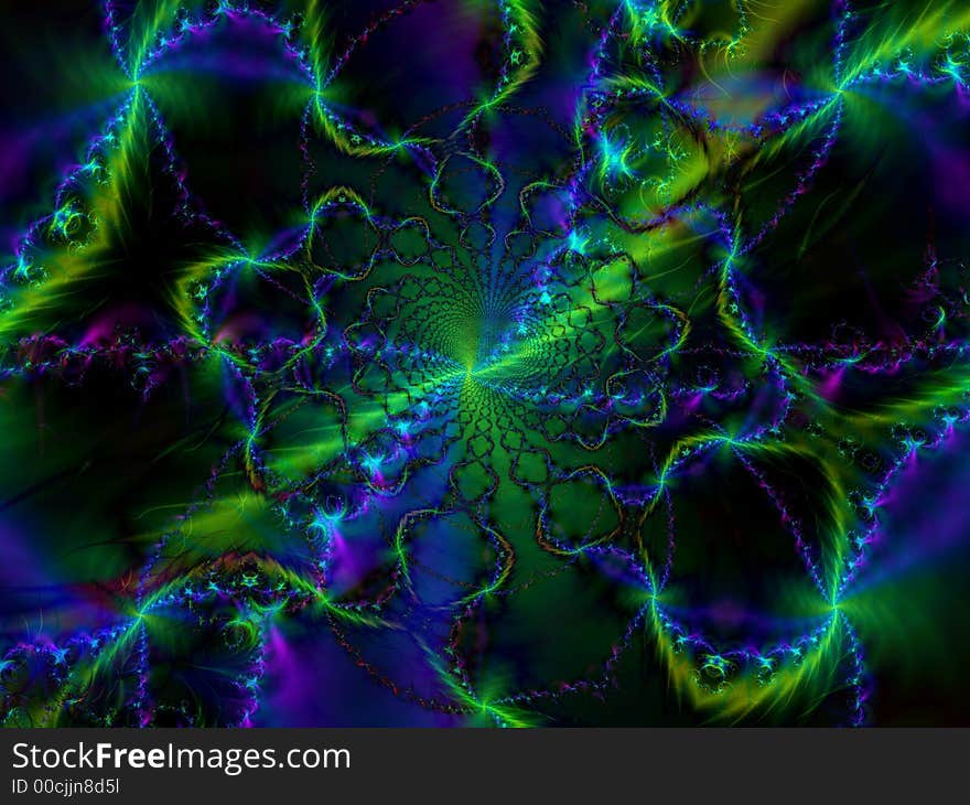 Abstract Fractal Swirls and Spirals 2