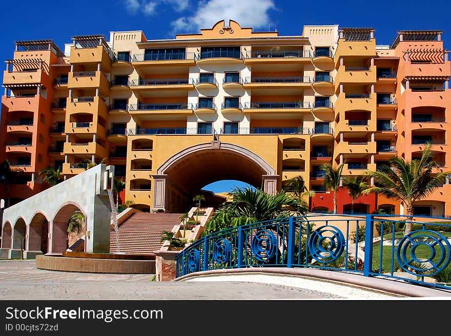 Typical mexican architecture from cabo san lucas mexico. Typical mexican architecture from cabo san lucas mexico