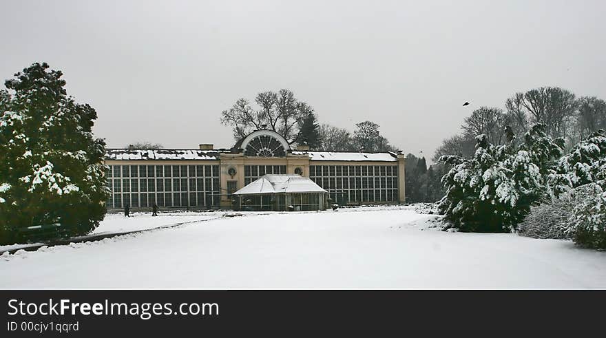 Winter in the kings garden in Warsaw, Poland. Winter in the kings garden in Warsaw, Poland.