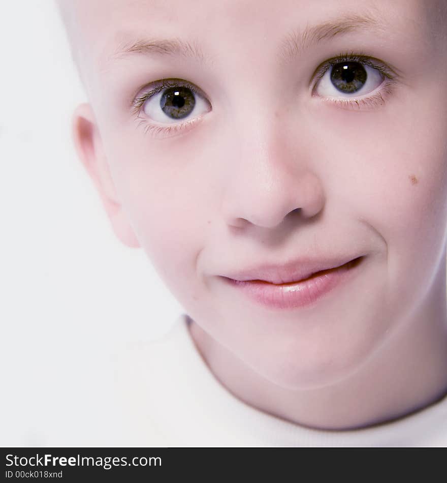 A model portrait in the studio. A model portrait in the studio