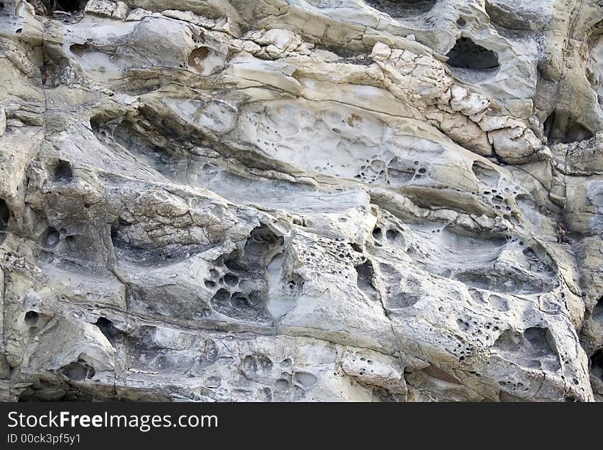 Raw aged rock surface on a coast. Raw aged rock surface on a coast