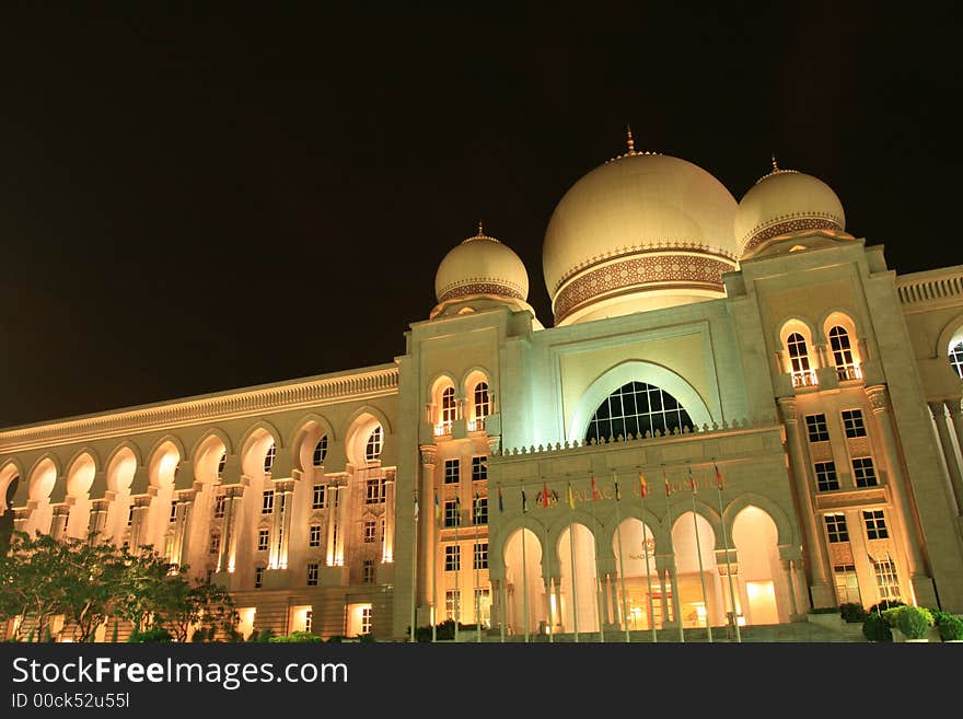 A beautiful Islamic architecture building in Putrajaya, Malaysia. A beautiful Islamic architecture building in Putrajaya, Malaysia