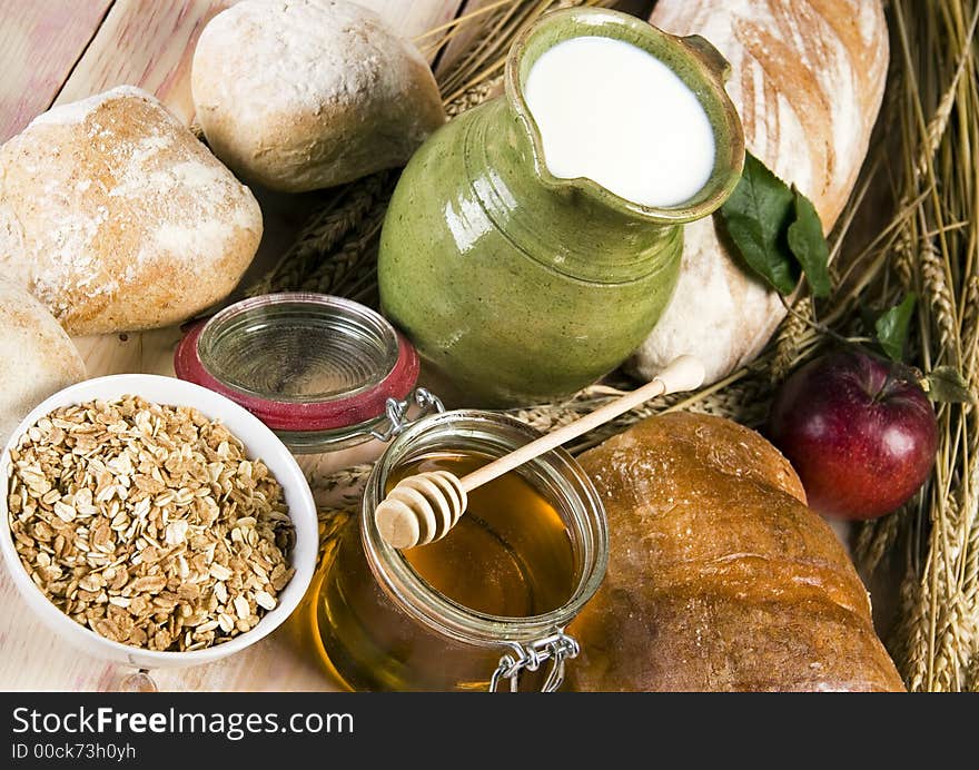 Bread is one of the basic kinds of food in Europen countries. Bread is one of the basic kinds of food in Europen countries.