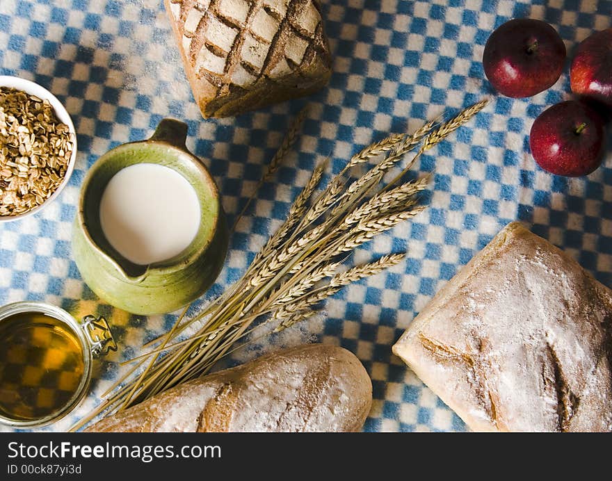 Bread is one of the basic kinds of food in Europen countries. Bread is one of the basic kinds of food in Europen countries.