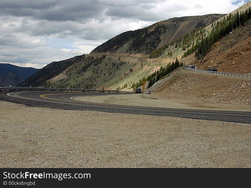 WInding Road in Mountains