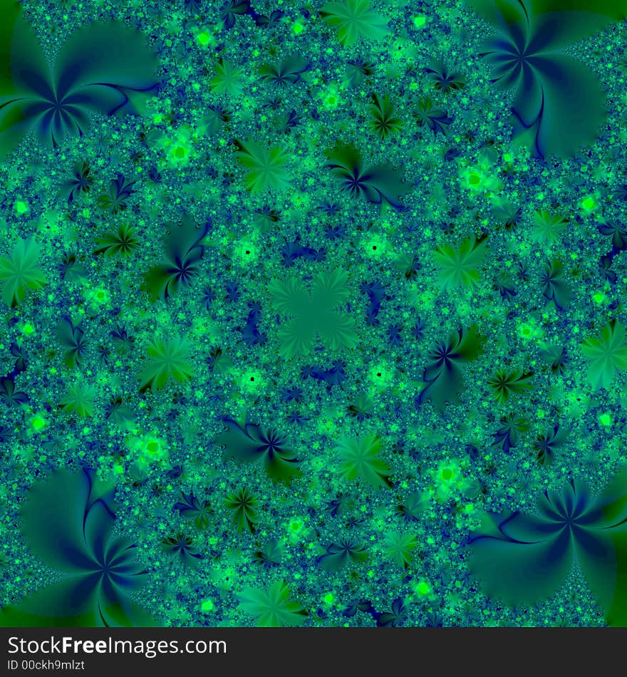 Green and Blue Abstract Background Design Template