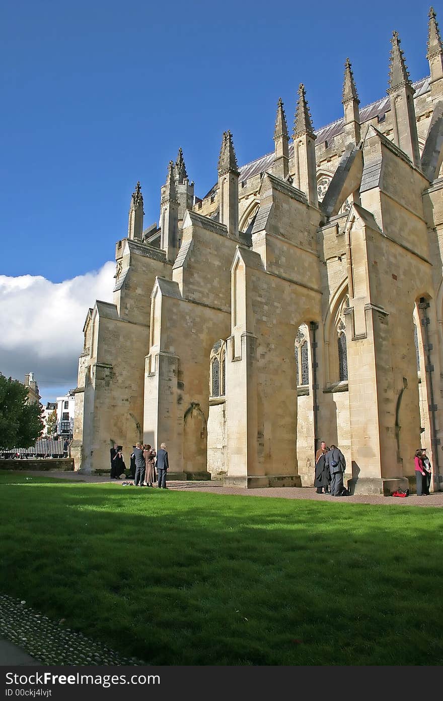 Exeter Cathedral Devon, England UK in Summer. Exeter Cathedral Devon, England UK in Summer