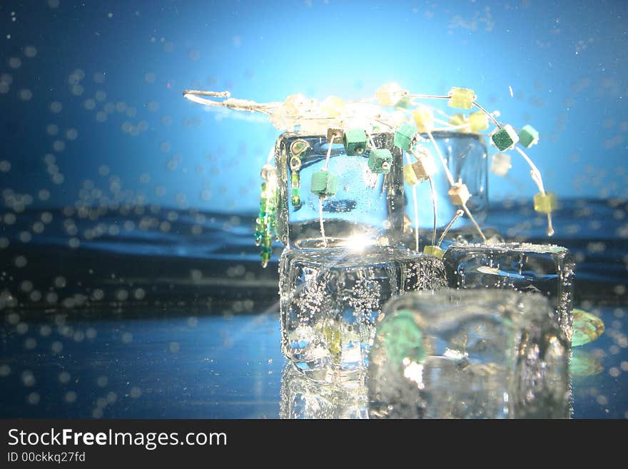 Ice Cubes With Jewellery