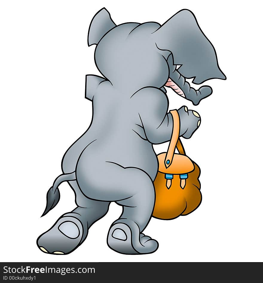 Elephant and bag