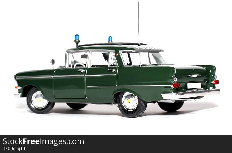 1961 German Opel Kapitän Police scale car 4