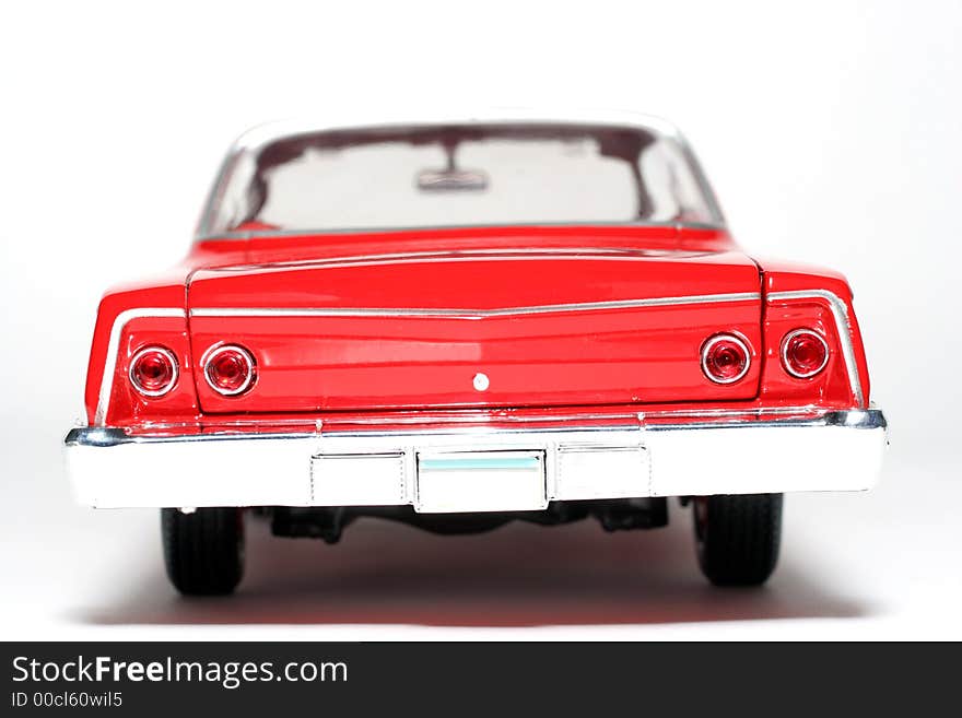 1962 Chevrolet Belair metal scale toy car backview