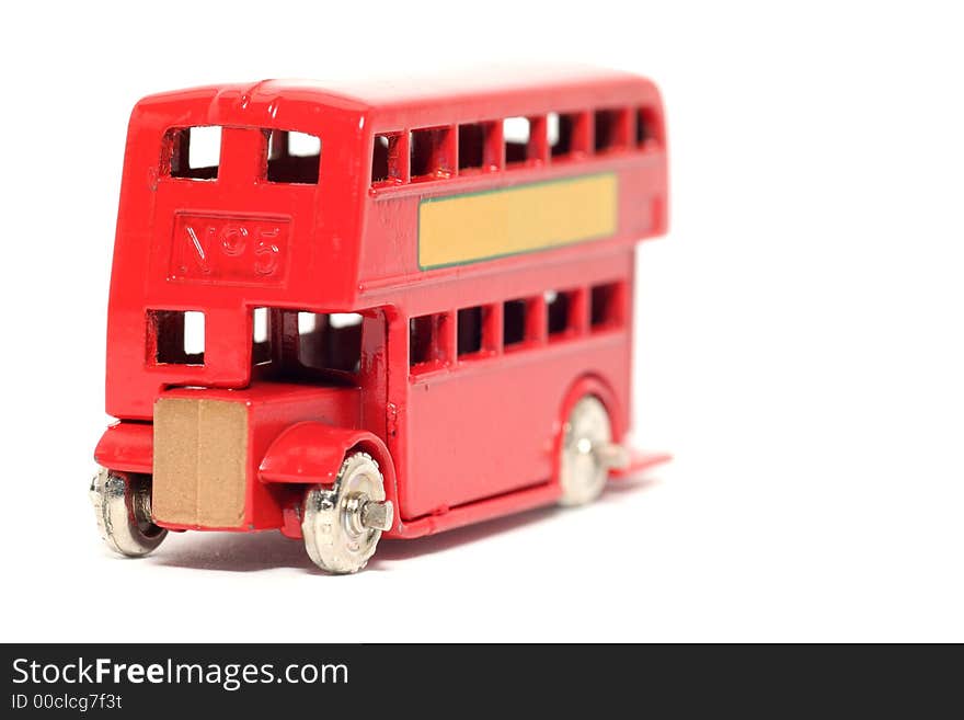 Old toy car London Bus 2