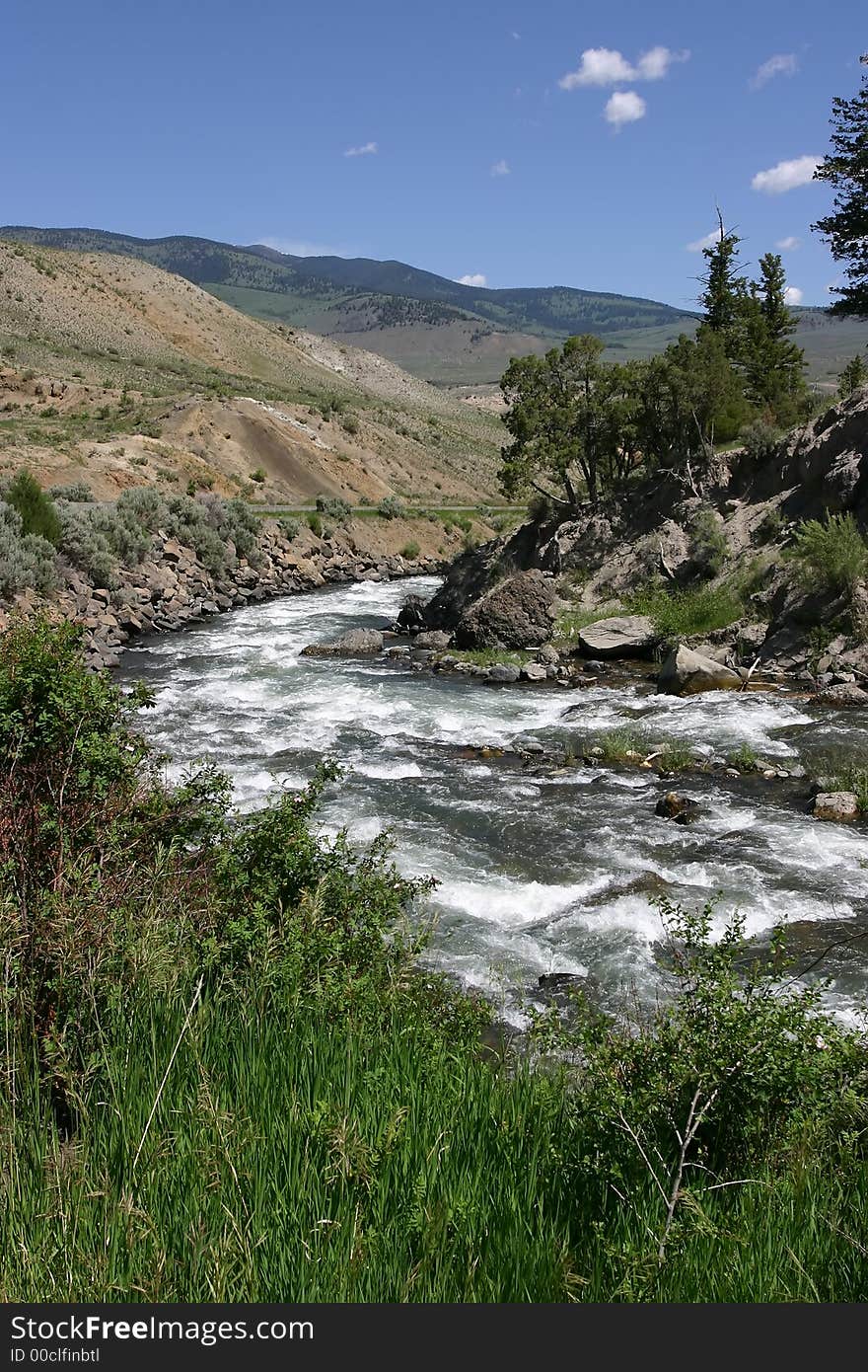 Gardner River in Yellowstone