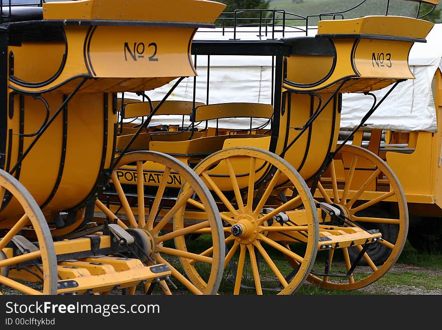 Stagecoach on prarie